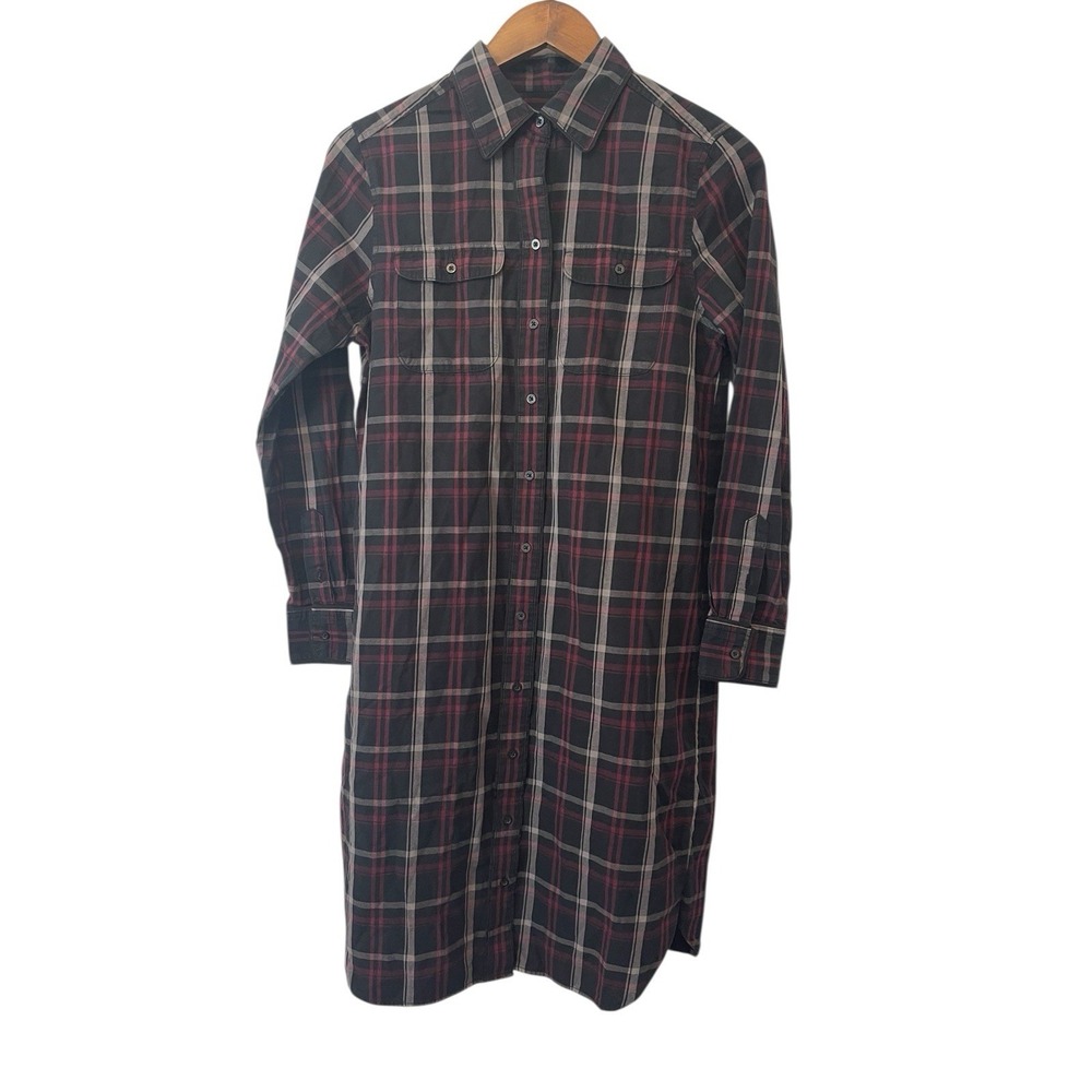 chaps ralph‎ lauren plaid shirt Dress Long Sleeve Size 6 Preppy Academia